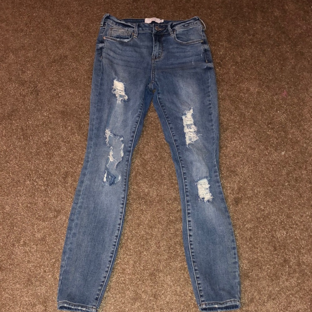 ripped Kendall & Kylie jeans